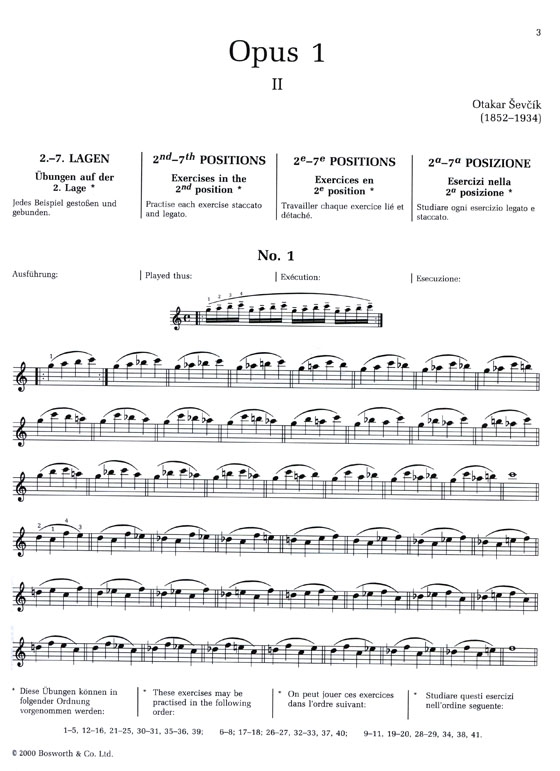 Sevcik Violin Studies【Op. 1 , Part 2】School of Violin Technique