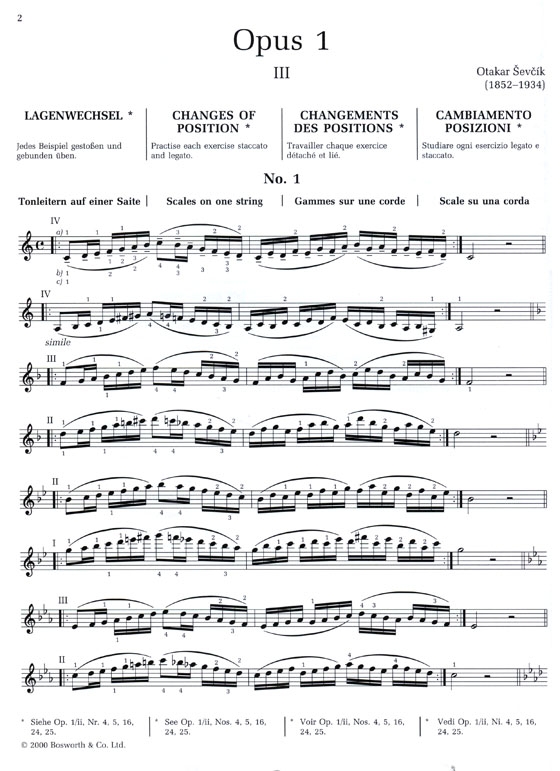 Sevcik Violin Studies【Op. 1 , Part 3】School of Violin Technique