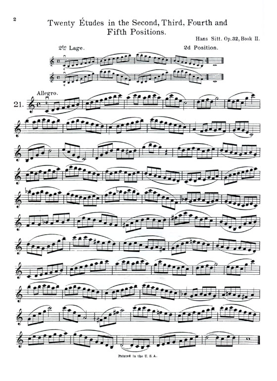 Sitt【Etudes】for the Violin , Op.32 Book Ⅱ Sitt【Etudes】for the Violin , Op.32 Book Ⅱ