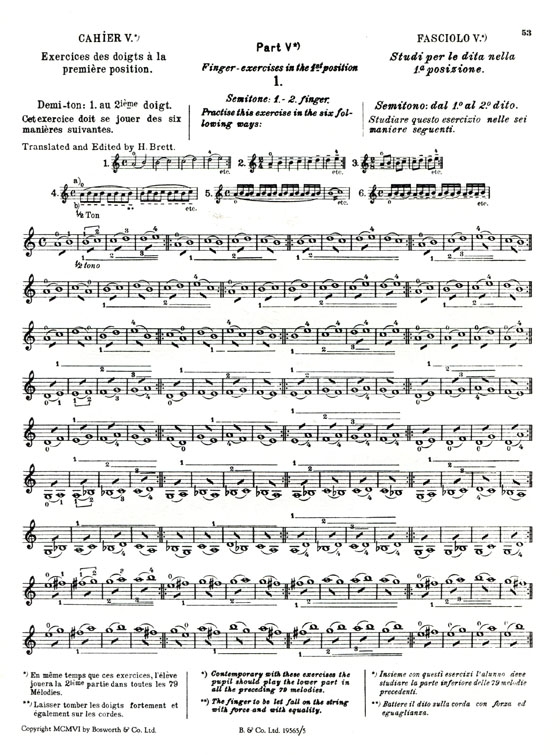 Sevcik Violin Studies【Op. 6 , Part 5】Violin Method For Beginners