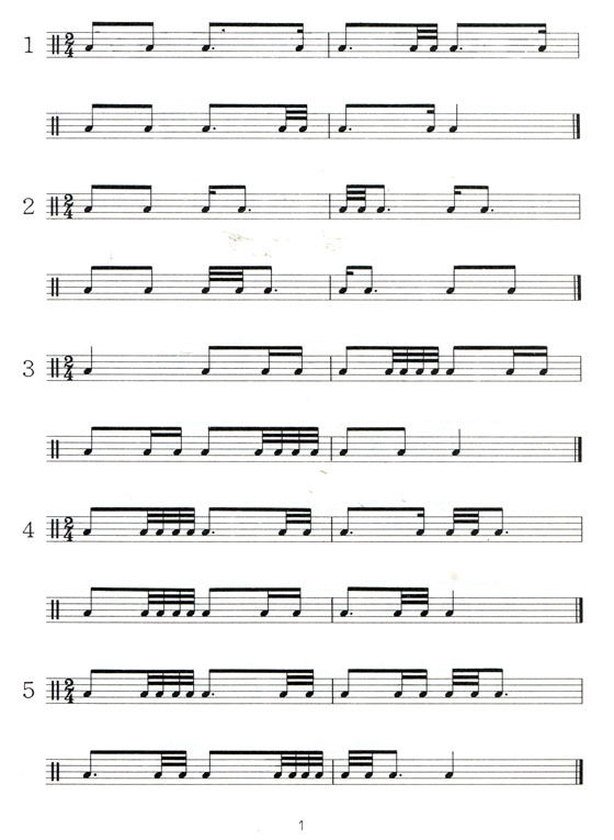 慢板節奏練習 Übungen Zu Adagio-Rhythmen