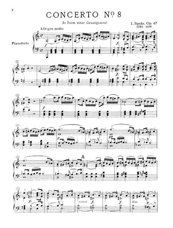 Louis Spohr【Concerto No. 8 in A Minor , Opus 47 】for Violin and Piano