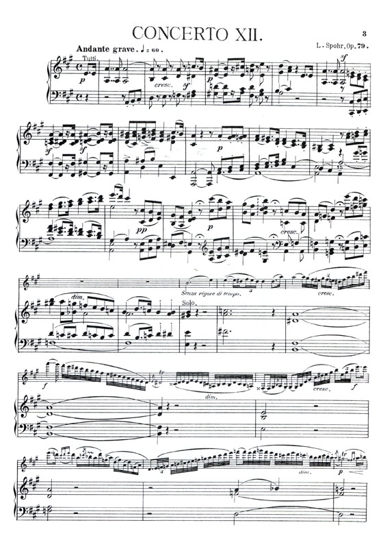 Louis Spohr【Concerto No. 12 , Op. 79】for Violin and Piano