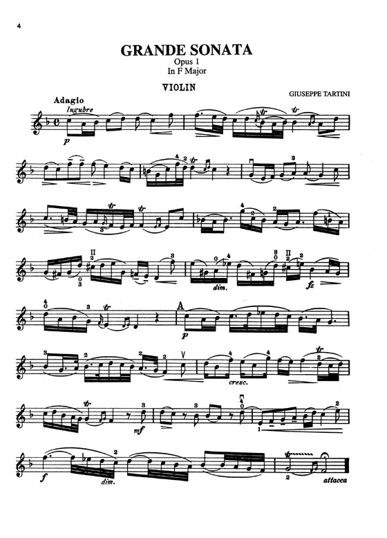 Tartini【Seven Sonatas】for Violin and Piano