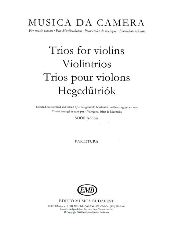 Trios for Violins