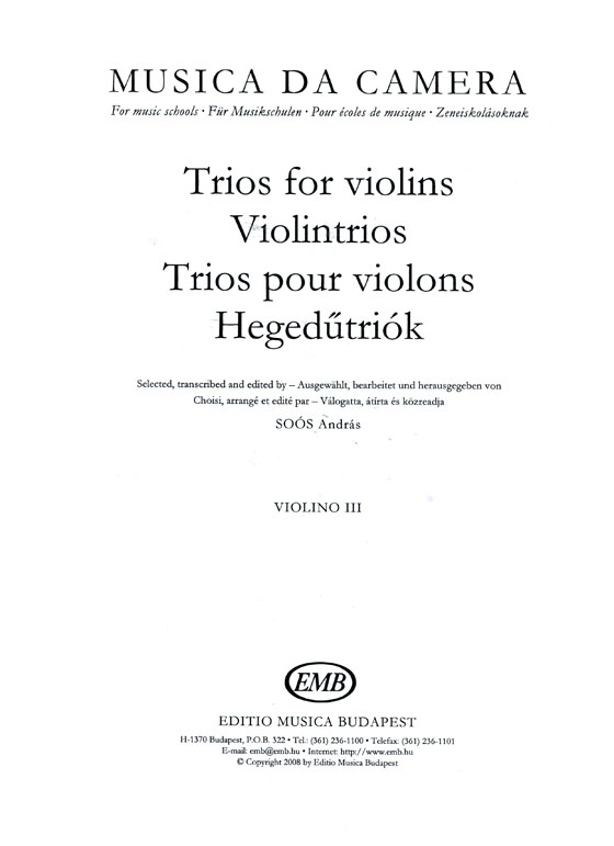 Trios for Violins