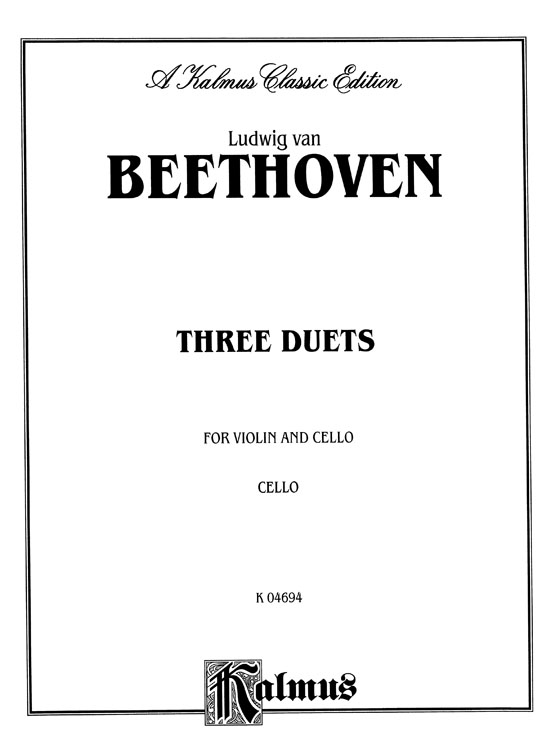 Beethoven【Three Duets】for Violin and Cello