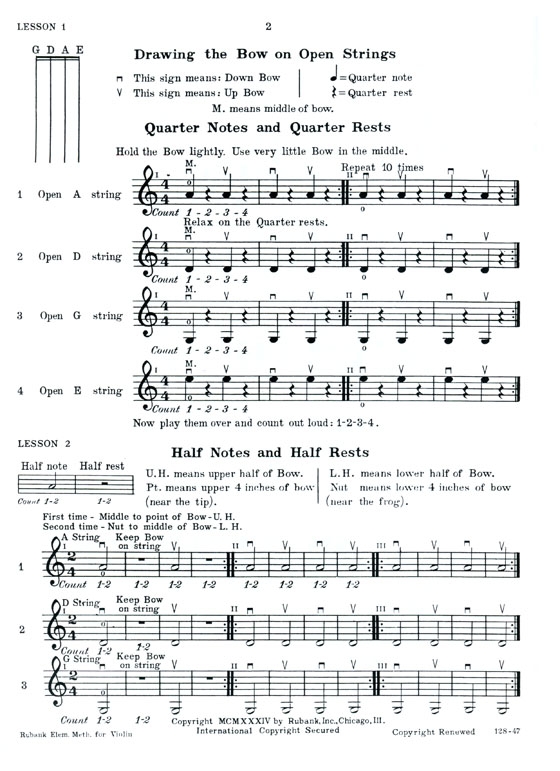 Rubank【Elementary method】 for Violin