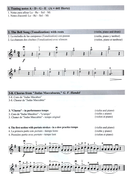 An Introduction to Successful Practice for Violin【CD+樂譜】CD with instructions in English, French, and Spanish ,Volume 1A