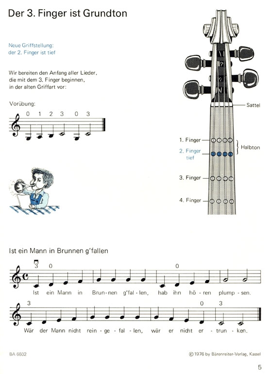 Egon Sabmannshaus【Früher Anfang auf der Geige , Band 2】Bärenreiter 6602