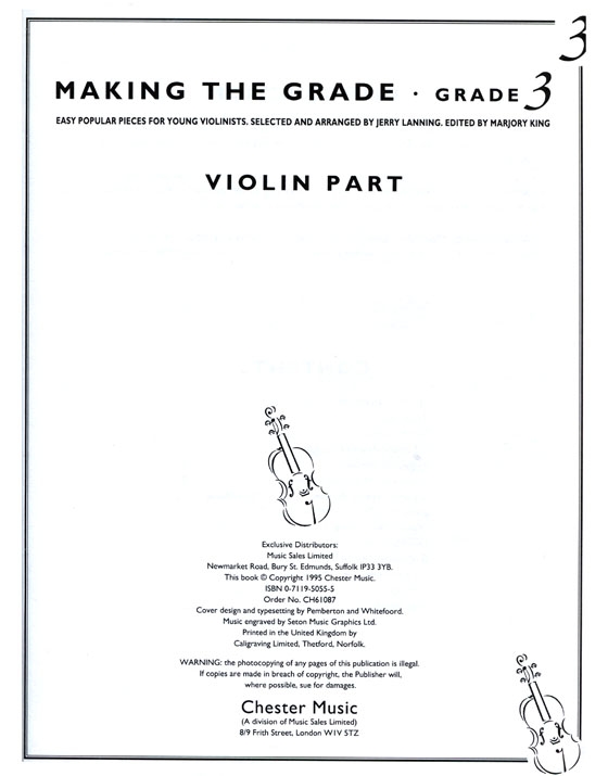 Making the Grade【Grade 3】for Violin