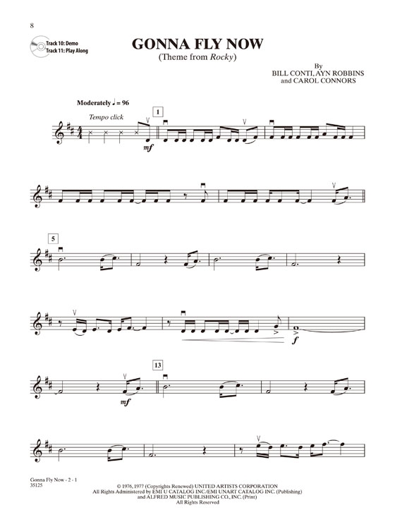 Classic Movie Instrumental Solos【CD+樂譜】 for Violin/Piano Accompaniment , Level 2-3
