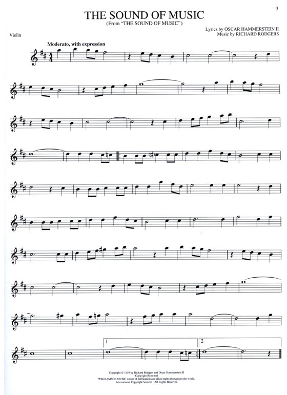 The Sound of Music for Violin