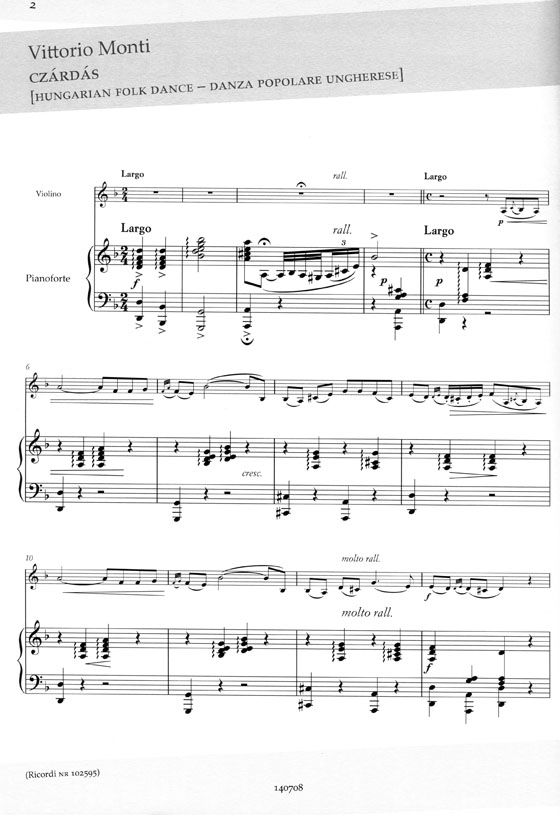 20th Century【Italian Composers】for Violin and Piano , Volume 1
