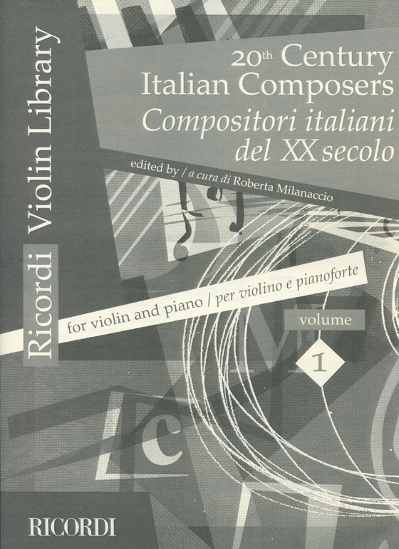 20th Century【Italian Composers】for Violin and Piano , Volume 1