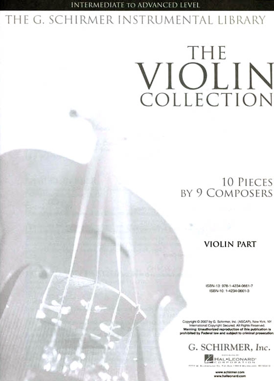 The Violin Collection【2CD+樂譜】Intermediate to Advanced Level