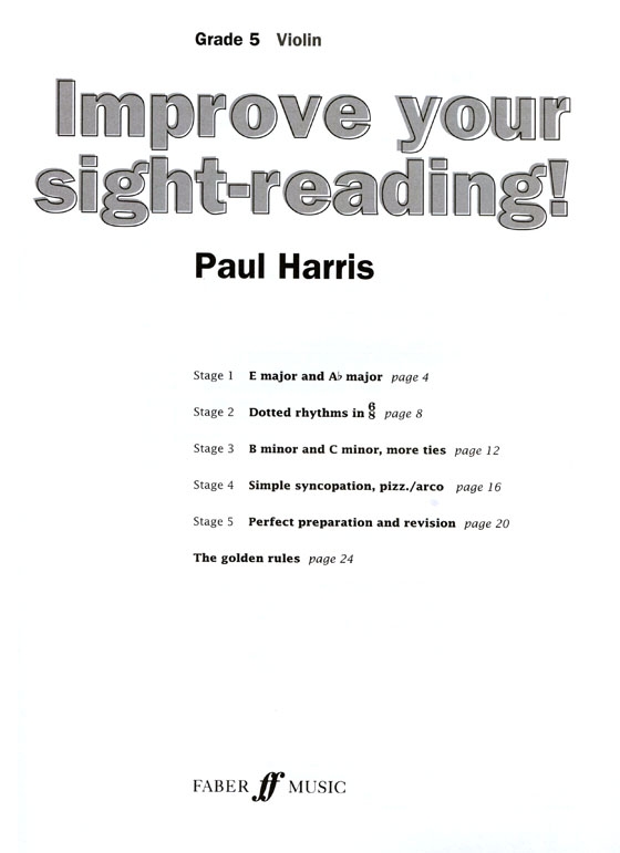 Improve your sight-reading!【Violin , Level 5】Intermediate , New Edition