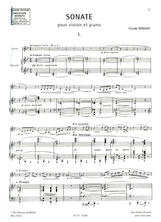Sonates Francaises Pour Violon【Vol. 1】violon et piano Sonates Francaises Pour Violon【Vol. 1】violon et piano