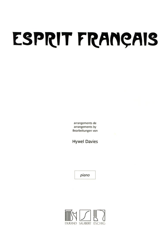 Esprit Français pour Violon and Piano