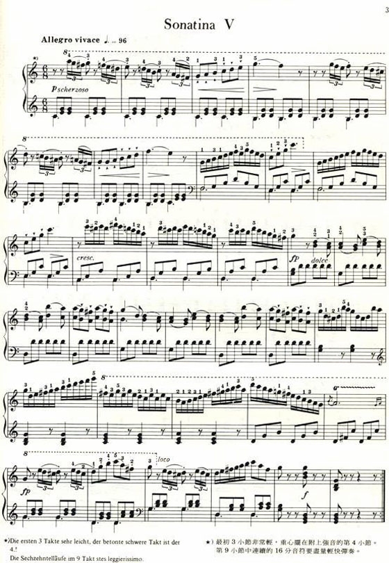 車爾尼 小奏鳴曲集 Czerny－ 6 Leichte Sonatinen , Op. 163 / 2 Sonatinen , Op. 49