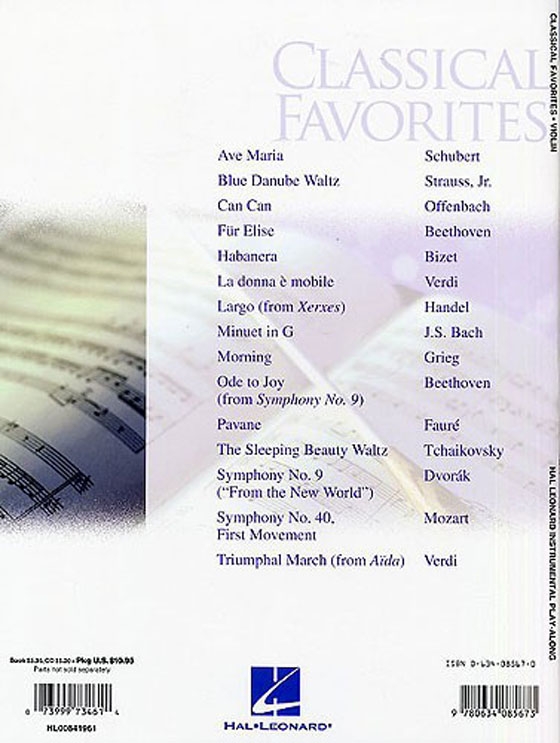 Classical Favorites【CD+樂譜】for Violin