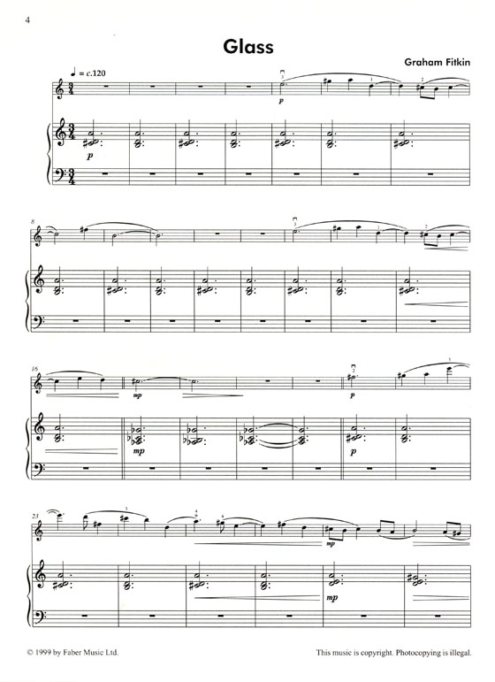 Unbeaten Tracks【 8 contemporary pieces】for Violin and Piano , Grade 4 - 7