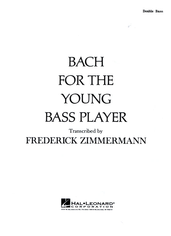 Bach for the Young Bass Player