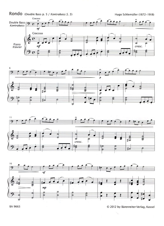 Early Start on the Double Bass【Volume 3】Bärenreiter's Sassmannshaus Early Start on the Double Bass【Volume 3】Bärenreiter's Sassmannshaus