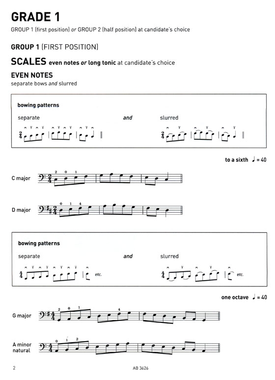 ABRSM: Double Bass Scales and Arpeggios【Abrsm Grades 1-5】 ABRSM: Double Bass Scales and Arpeggios【Abrsm Grades 1-5】