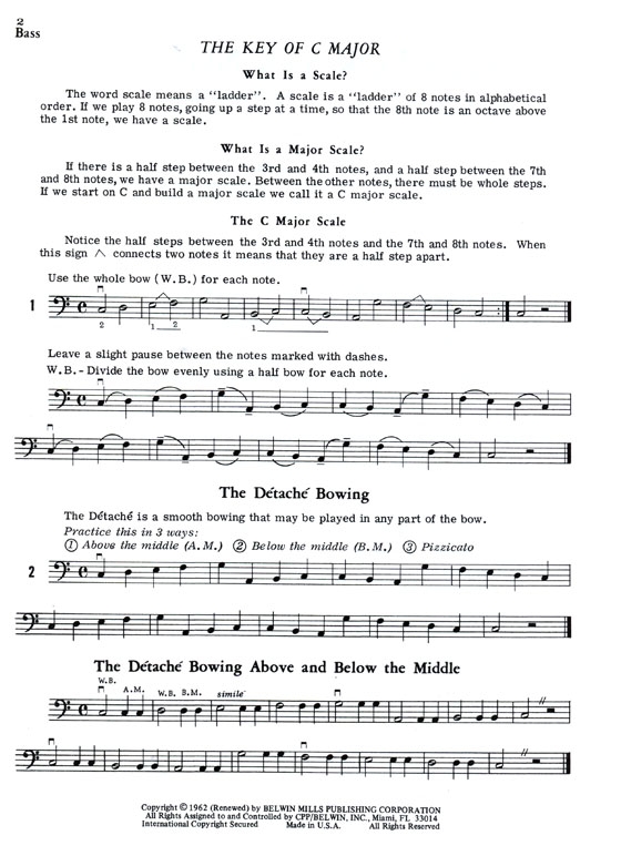 Scales for Strings【Book one】Bass︰1st Position Scales for Strings【Book one】Bass︰1st Position
