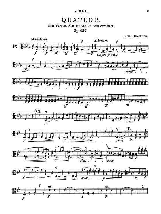Beethoven【String Quartets , Volume Ⅲ】Op. 127 , 130 , 131 , 132 , 133 , 135