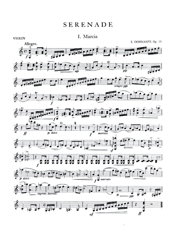 Dohnanyi【Serenade , Opus 10 Nos. 1- 3】for Violin , Viola and Cello