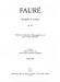 Fauré【Quatuor】à cordes , Op. 121