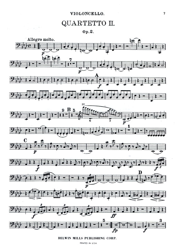 Mendelssohn【Piano Quartet No. 2 in F Minor , Opus 2】for Piano , Violin , Viola and Cello Mendelssohn【Piano Quartet No. 2 in F Minor , Opus 2】for Piano , Violin , Viola and Cello