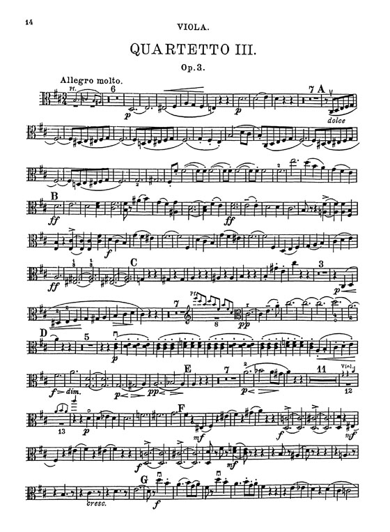 Mendelssohn【Piano Quartet No. 3 in B Minor , Opus 3】for Piano , Violin , Viola and Cello