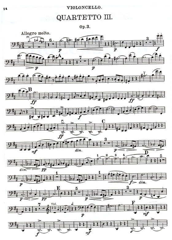 Mendelssohn【Piano Quartet No. 3 in B Minor , Opus 3】for Piano , Violin , Viola and Cello