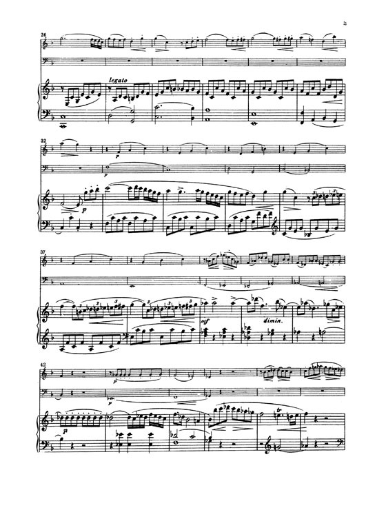 Mozart【Trios No. 8 in D Minor , K. 442 】for Piano , Violin and Cello Mozart【Trios No. 8 in D Minor , K. 442 】for Piano , Violin and Cello