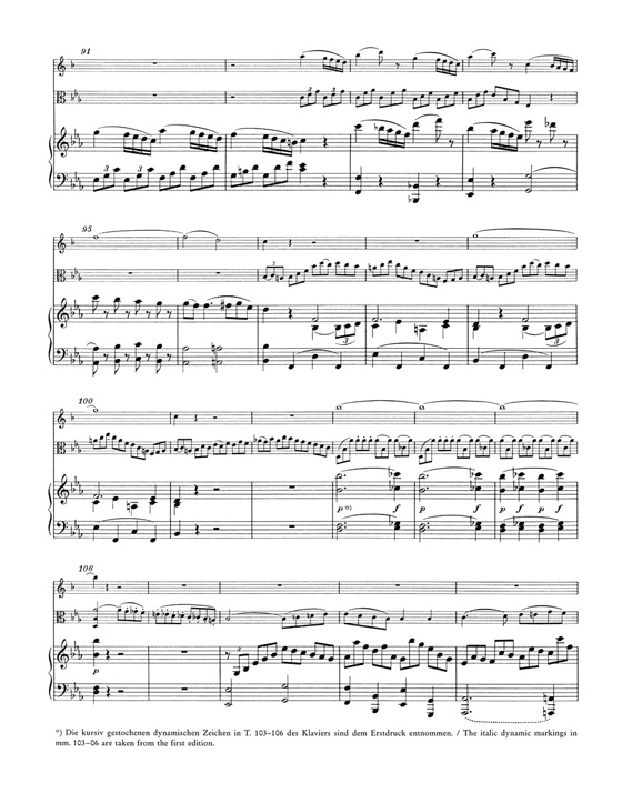 Mozart【Trio in E- flat Major , Kegelstatt-Trio 】for Piano , Clarinet and Viola , KV 498 Mozart【Trio in E- flat Major , Kegelstatt-Trio 】for Piano , Clarinet and Viola , KV 498