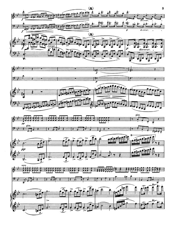 Schubert【Trio No. 1 , Opus 99 in B flat Major】for Piano , Violin and Cello