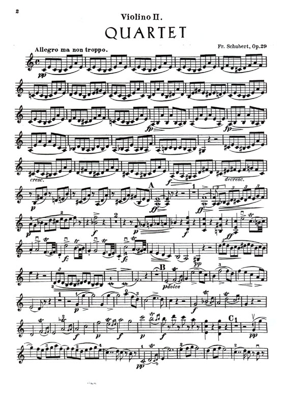 Schubert String Quartets 【Volume Ⅰ】 Opus 29 , Opus 125 , Nos. 1 and Nos. 2 ; Opus Posthumous in D Minor for Two Violins , Viola and Cello Schubert String Quartets 【Volume Ⅰ】 Opus 29 , Opus 125 , Nos. 1 and Nos. 2 ; Opus Posthumous in D Minor for Two Violins , Viola and Cello