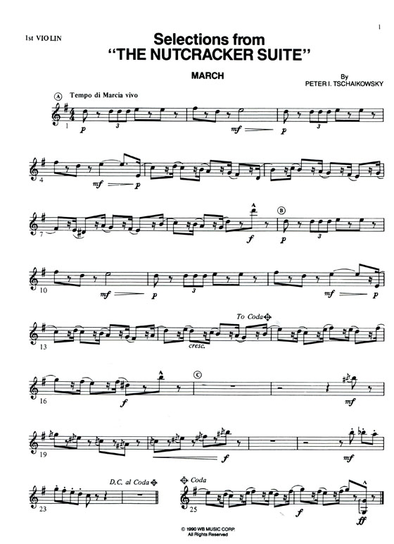 Selections from【The Nutcracker Suite】Full Score Included