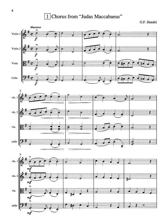 Suzuki String Quartets for Beginning Ensembles 【Volume 2】