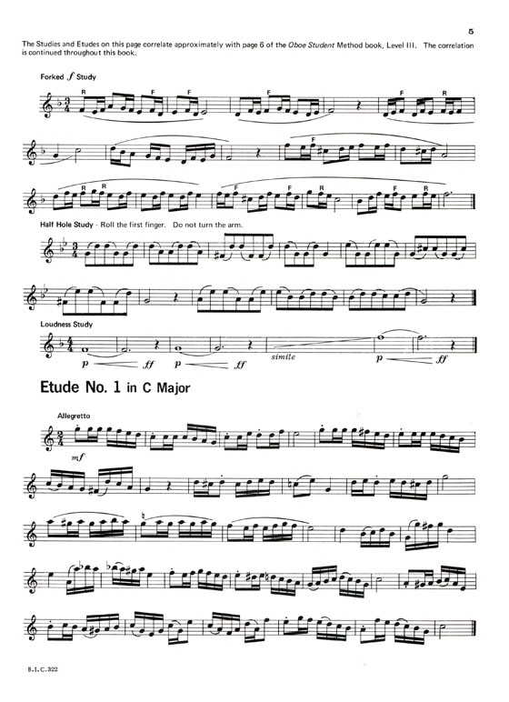 Student Instrumental Course【Studies and Melodious Etudes for Oboe】 Level Three Student Instrumental Course【Studies and Melodious Etudes for Oboe】 Level Three
