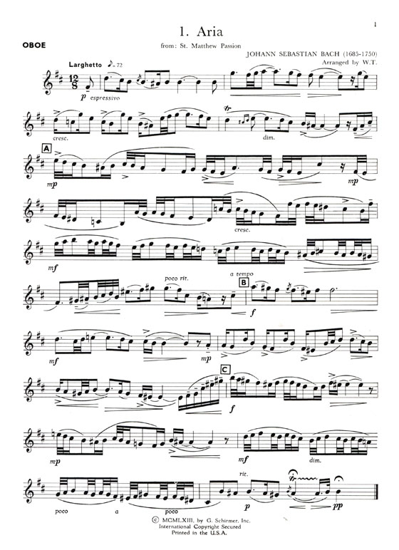 Solos for the Oboe Player with Piano Accompaniment Solos for the Oboe Player with Piano Accompaniment