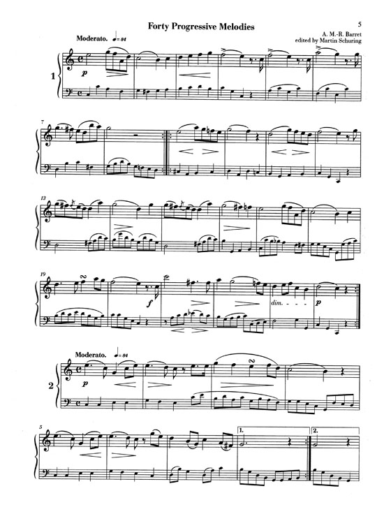 Barret【Forty Progressive Melodies】for Oboe Barret【Forty Progressive Melodies】for Oboe