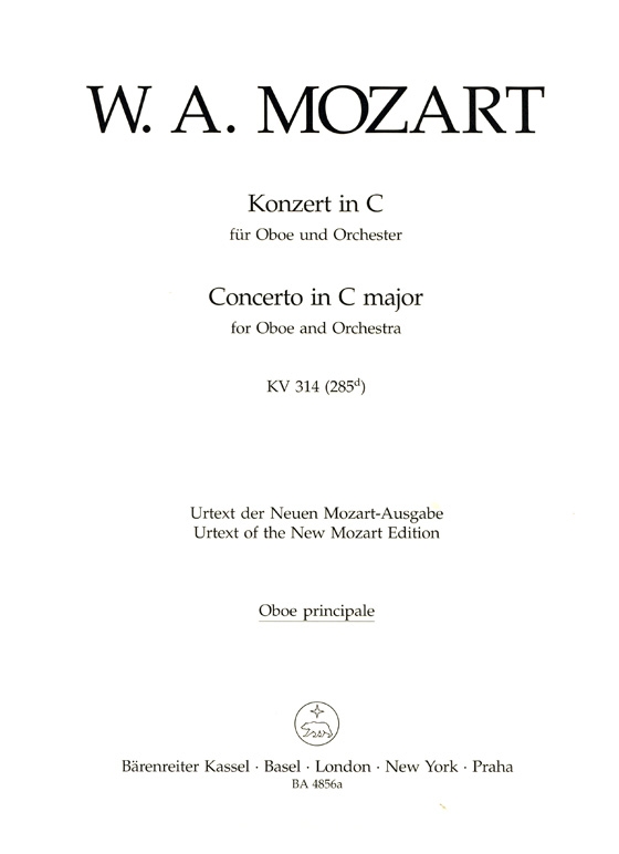 Mozart【Concerto in C major KV 314 / 285d】for Oboe and Orchestra