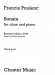 Francis Poulenc【Sonata】for Oboe and Piano , Revised edition, 2004