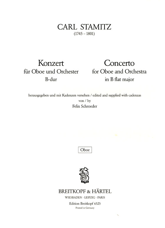 C. Stamitz【Konzert B-dur】für Oboe und Orchester