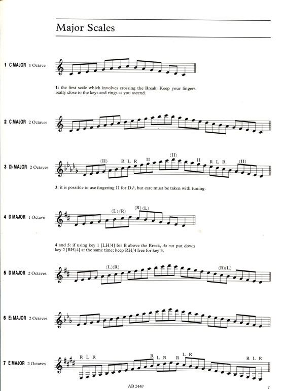 ABRSM : Scales and Arpeggios for Clarinet 【Grades 1-8】