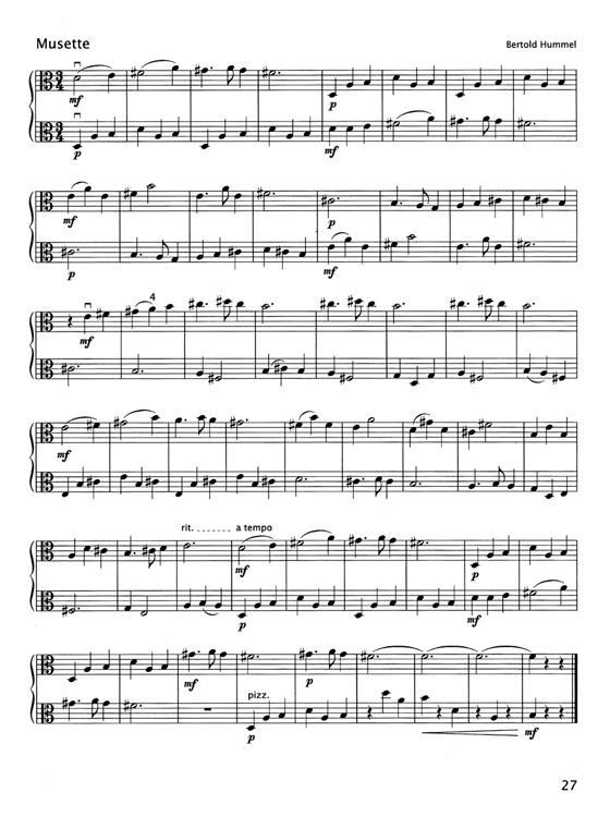 Early Start on the Viola【Volume 3】Bärenreiter's Sassmannshaus